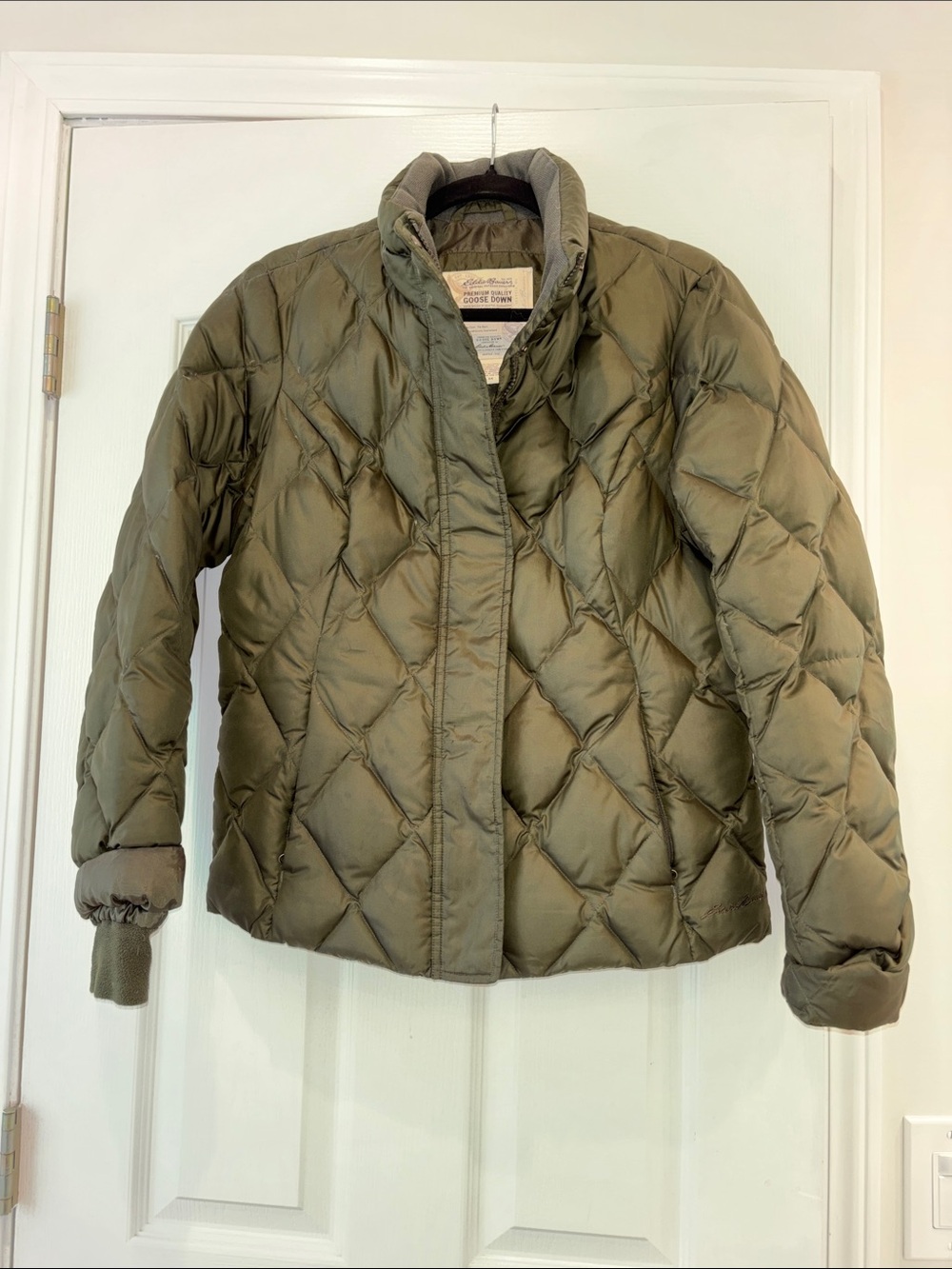 Quilted Olive Green Women’s Jacket